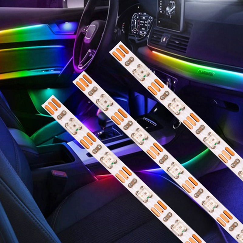 DC5V WS2812C Individually Addressable 2.6mm Thin LED Light Strips For Cars 92LEDs